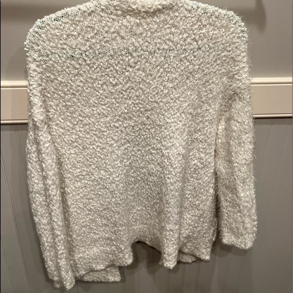 Pacsun Fuzzy Cream Cardigan - Picture 3 of 5